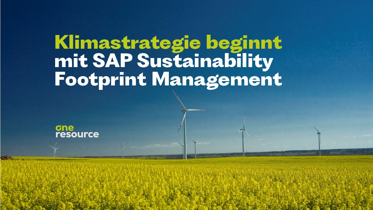SAP Sustainability Footprint Management